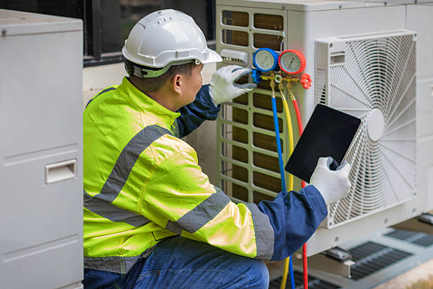 Professional Air Duct Cleaning technician working in Verona, VA